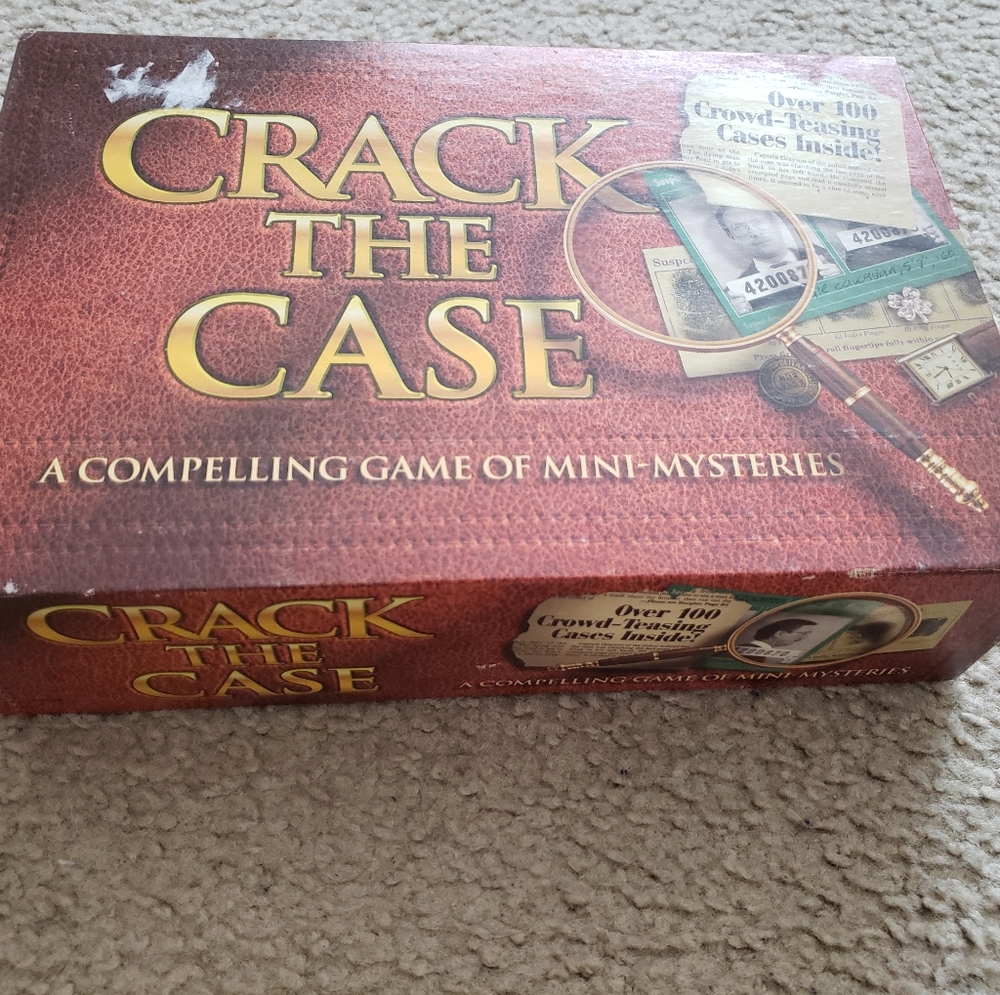 Crack the case board game, gently used condition vintage